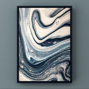 Cream gold Contemporary luxury abstract art prints